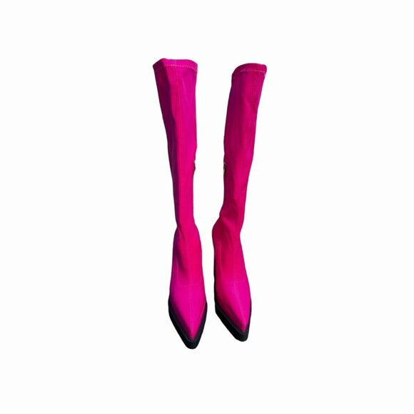 Women's Platform knee high Boots - Chunky Heel, Knee High, Size Womens 6.5 - Picture 2 of 5